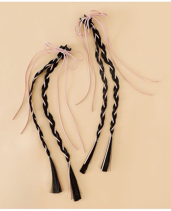 Pine Kids Free Size Hair Extensions - Pink
