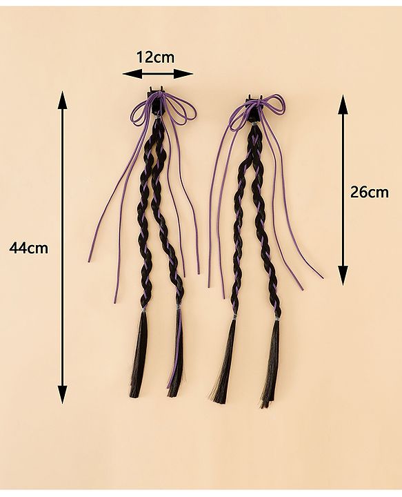 Pine Kids Free Size Hair Extensions - Purple