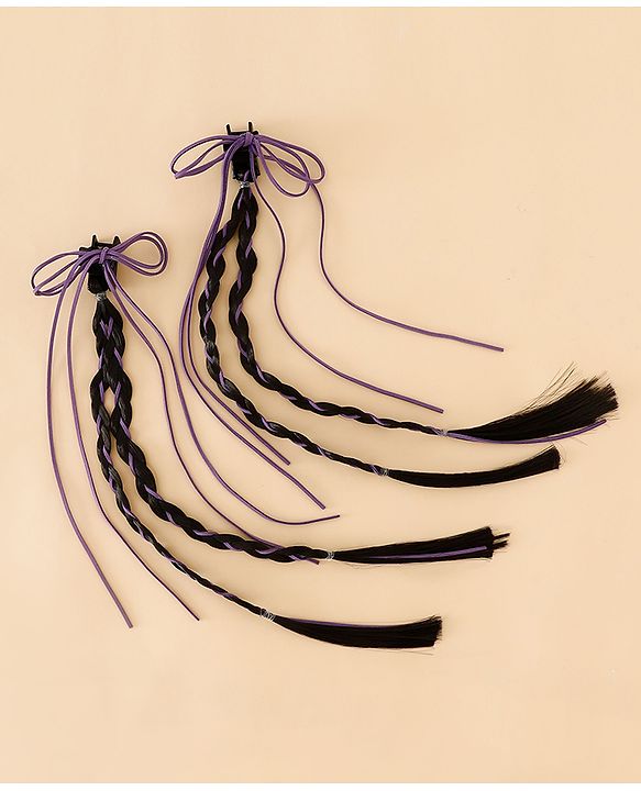 Pine Kids Free Size Hair Extensions - Purple