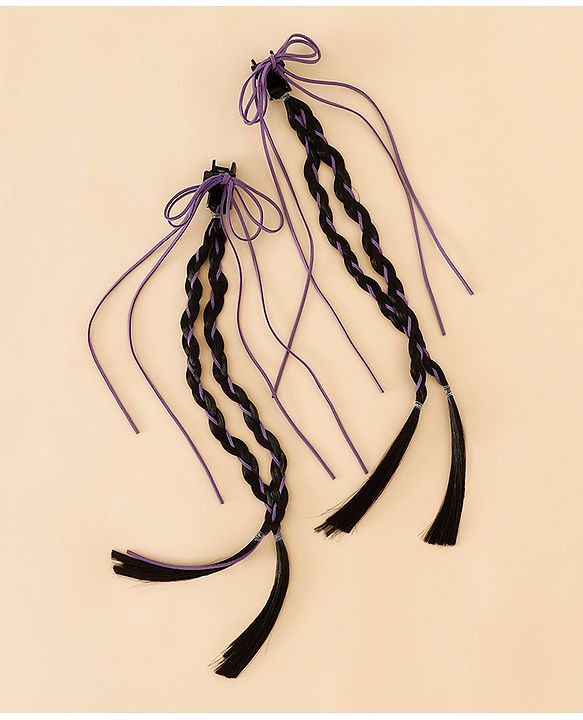 Pine Kids Free Size Hair Extensions - Purple