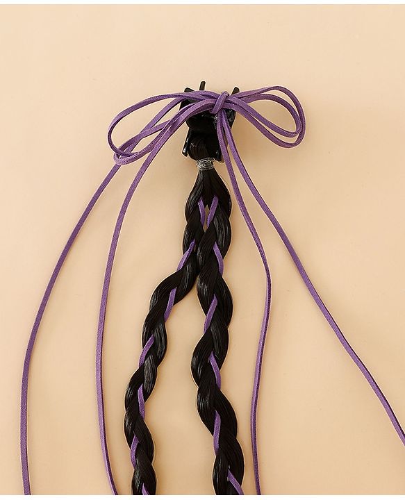 Pine Kids Free Size Hair Extensions - Purple