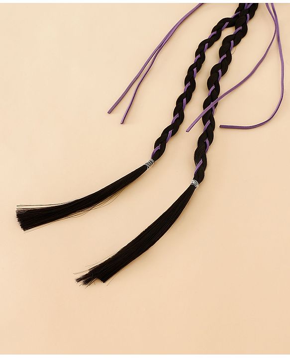 Pine Kids Free Size Hair Extensions - Purple