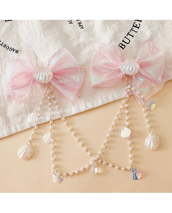 Babyhug Free Size Bow & Butterfly Clip - Multicolor