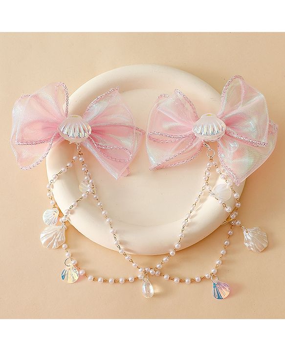 Babyhug Free Size Bow & Butterfly Clip - Multicolor