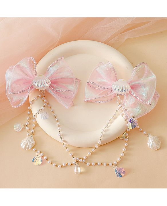 Babyhug Free Size Bow & Butterfly Clip - Multicolor