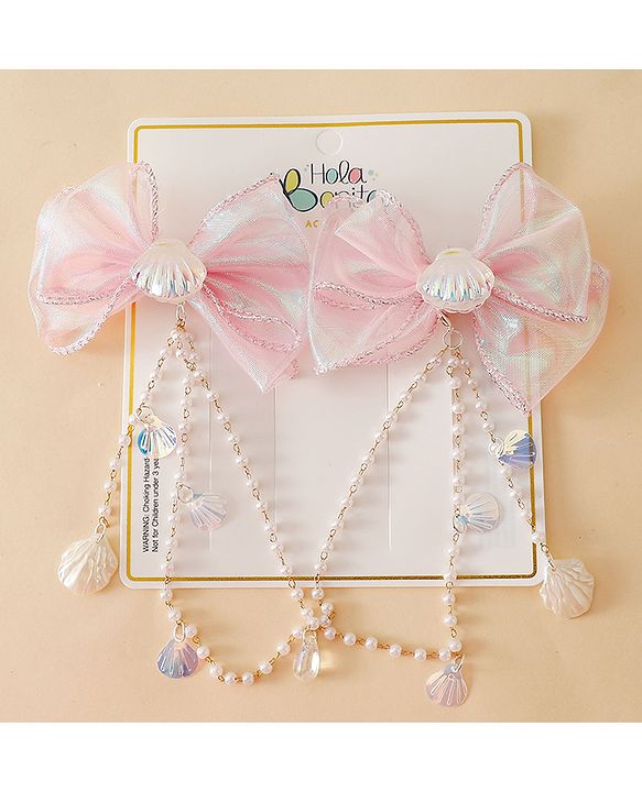 Babyhug Free Size Bow & Butterfly Clip - Multicolor