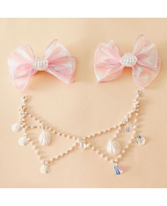 Babyhug Free Size Bow & Butterfly Clip - Multicolor