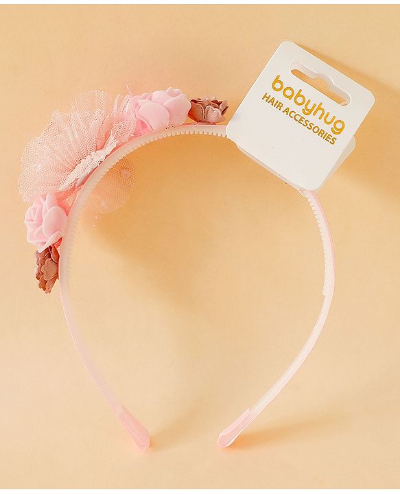 Babyhug Free Size Hair Bands - Pink