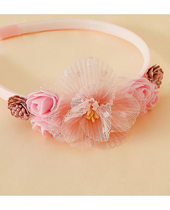 Babyhug Free Size Hair Bands - Pink