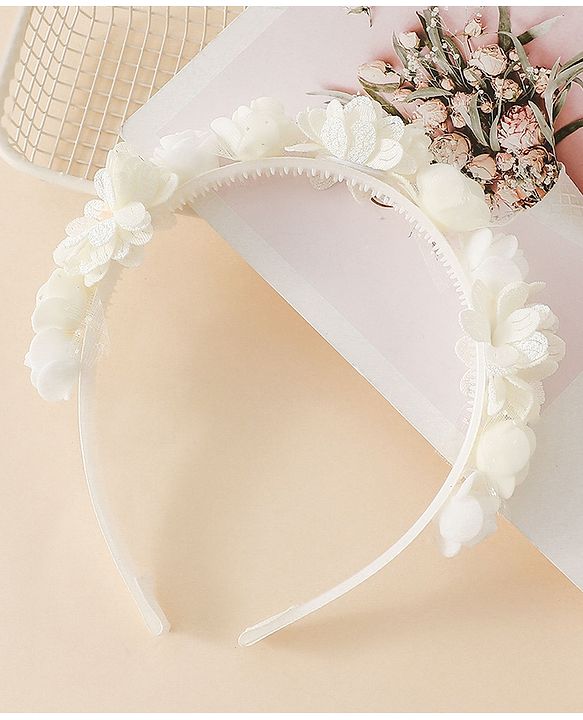 Pine Kids Free Size Hair Bands -White