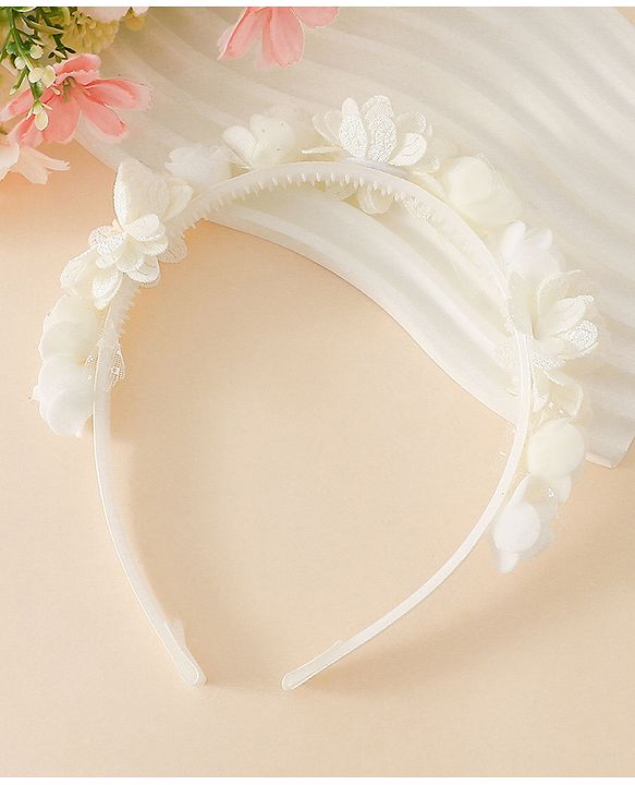 Pine Kids Free Size Hair Bands -White