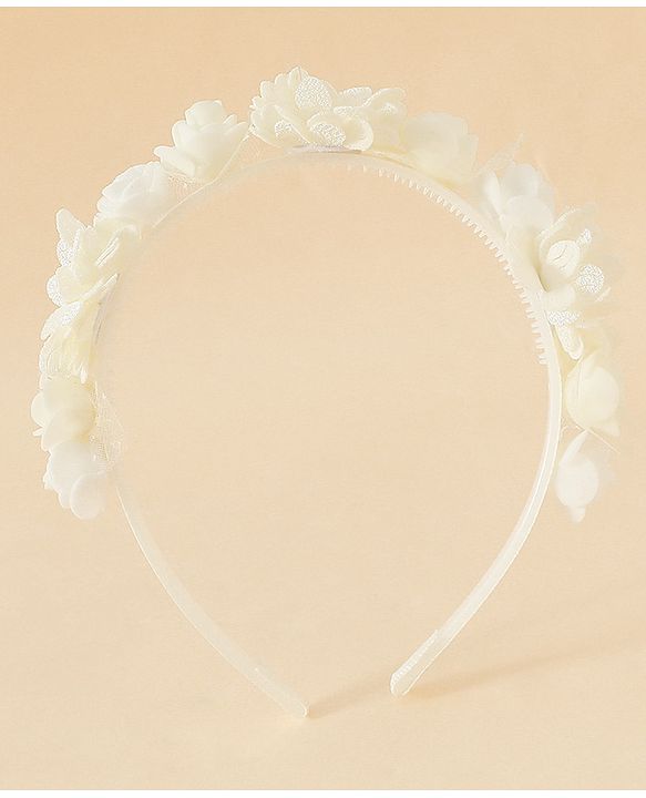 Pine Kids Free Size Hair Bands -White