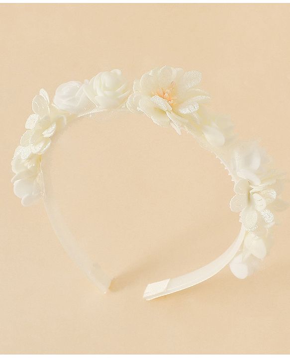 Pine Kids Free Size Hair Bands -White