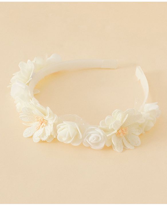 Pine Kids Free Size Hair Bands -White