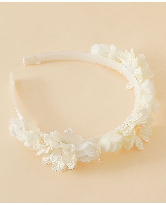 Pine Kids Free Size Hair Bands -White