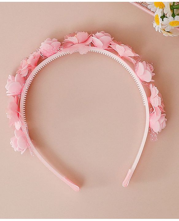 Pine Kids Free Size Hair Bands - Pink