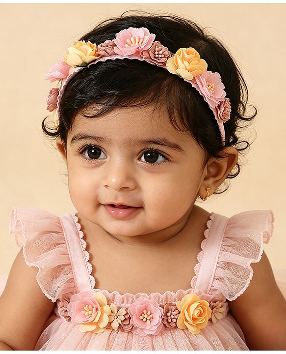 Pine Kids Free Size Hair Bands - Pink