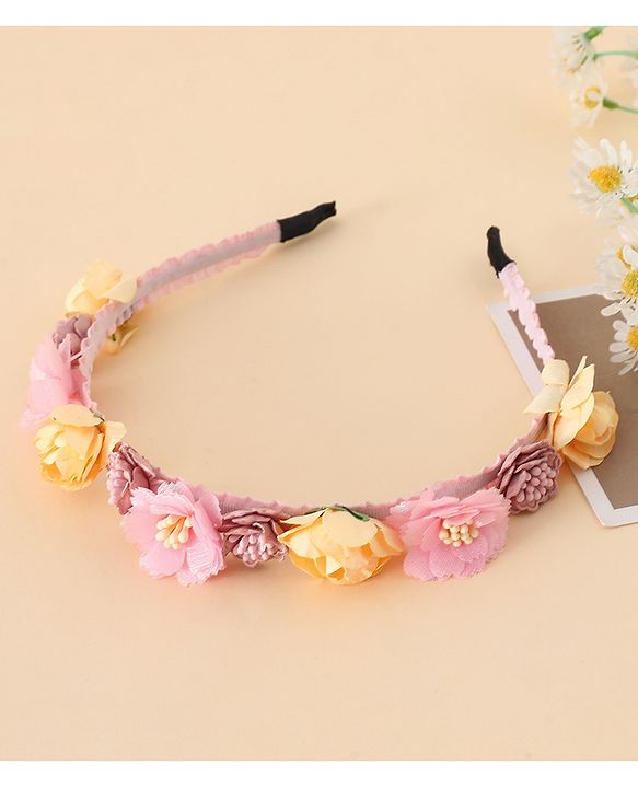 Pine Kids Free Size Hair Bands - Pink