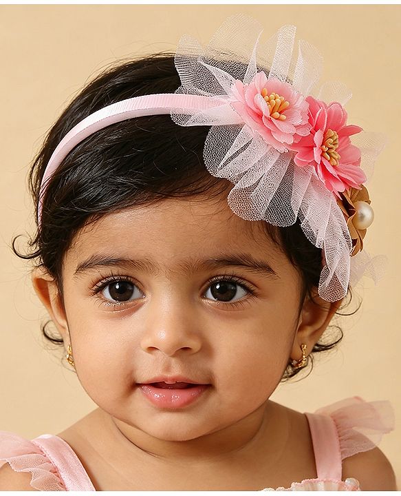 Babyhug Free Size Hair Bands - Pink