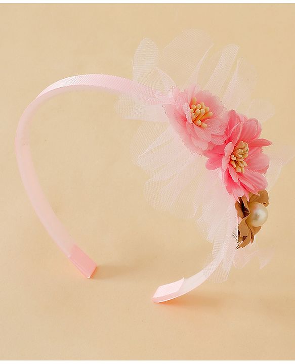 Babyhug Free Size Hair Bands - Pink