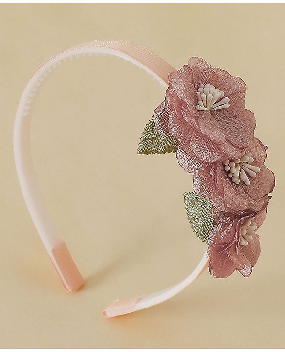 Babyhug Free Size Hair Bands - Dark Pink