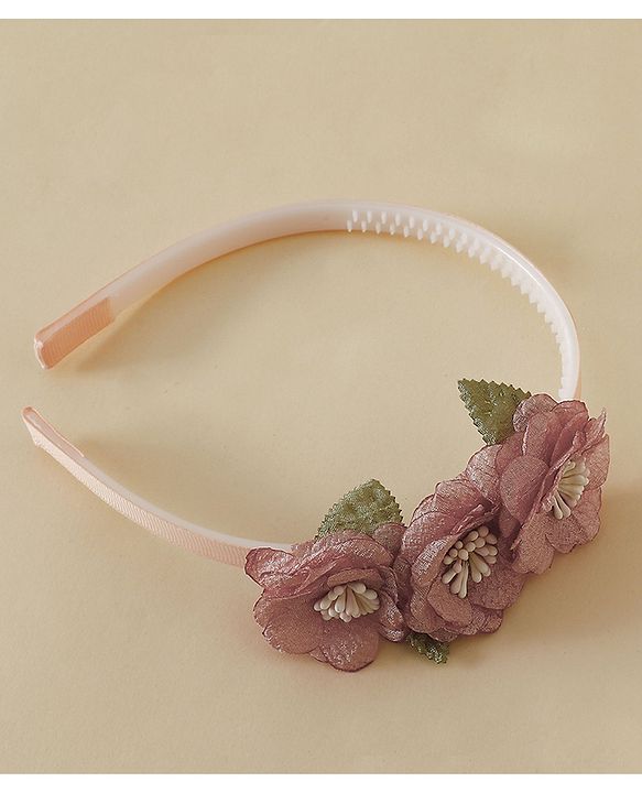 Babyhug Free Size Hair Bands - Dark Pink