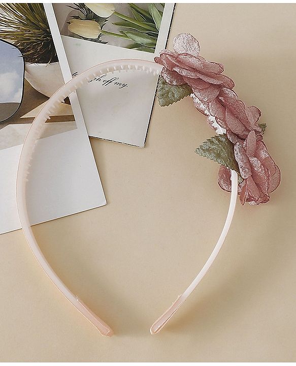 Babyhug Free Size Hair Bands - Dark Pink