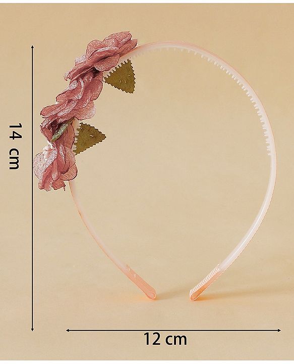 Babyhug Free Size Hair Bands - Dark Pink