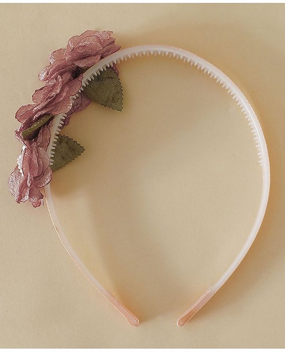Babyhug Free Size Hair Bands - Dark Pink