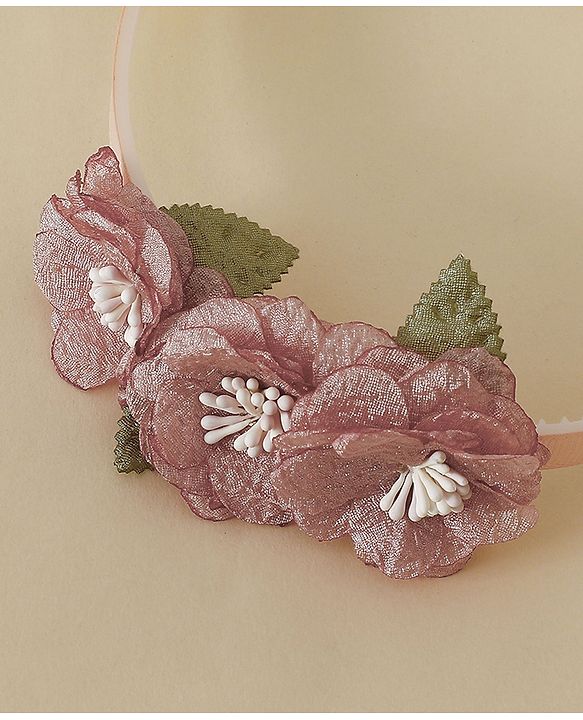 Babyhug Free Size Hair Bands - Dark Pink