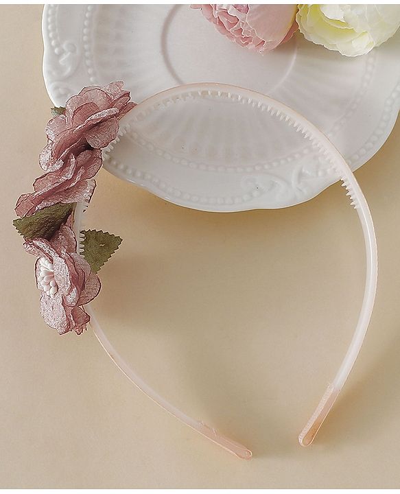 Babyhug Free Size Hair Bands - Dark Pink