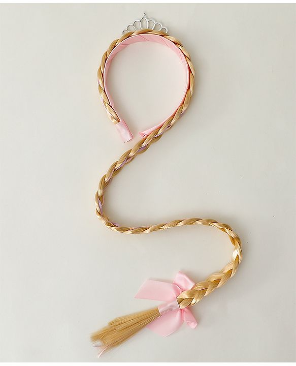 Babyhug Free Size Hair Band Tiara & Bow Applique - Pink