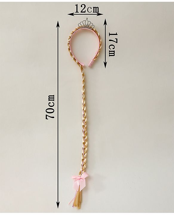 Babyhug Free Size Hair Band Tiara & Bow Applique - Pink