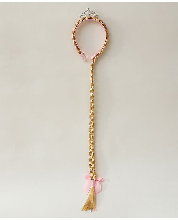 Babyhug Free Size Hair Band Tiara & Bow Applique - Pink