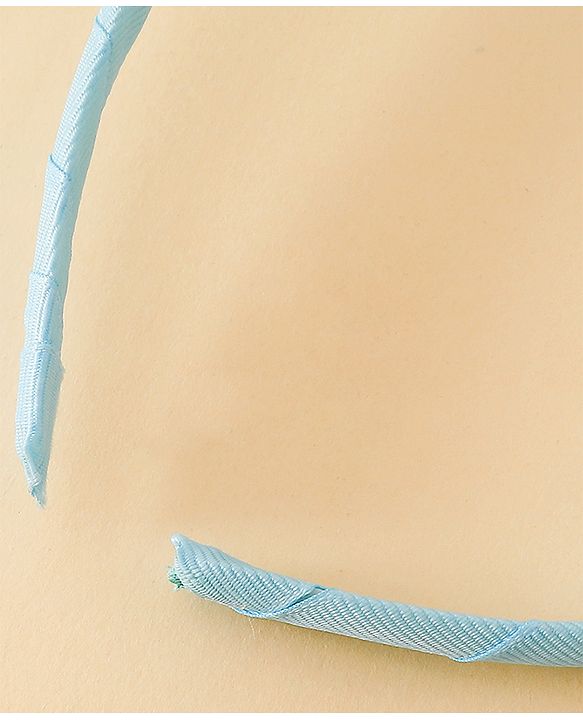 Babyhug Hair Band With Bow and Tiara Applique Free Size - Blue