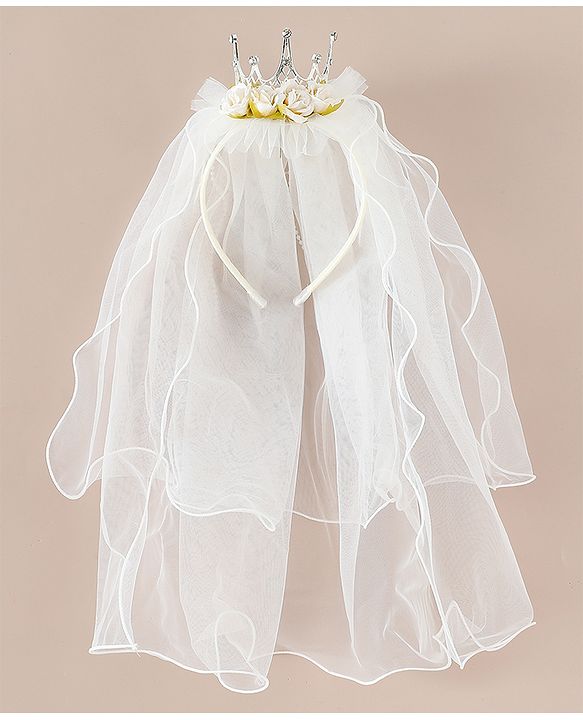 Babyhug Hair Bands With Applique Free Size - Beige
