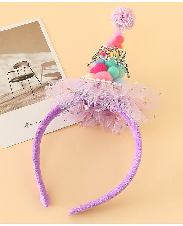 Pine Kids Hair Bands  Free Size -Purple