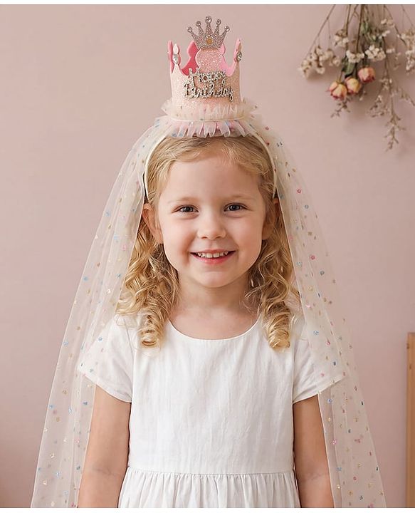 Babyhug Hair Bands With Applique Free Size- Pink