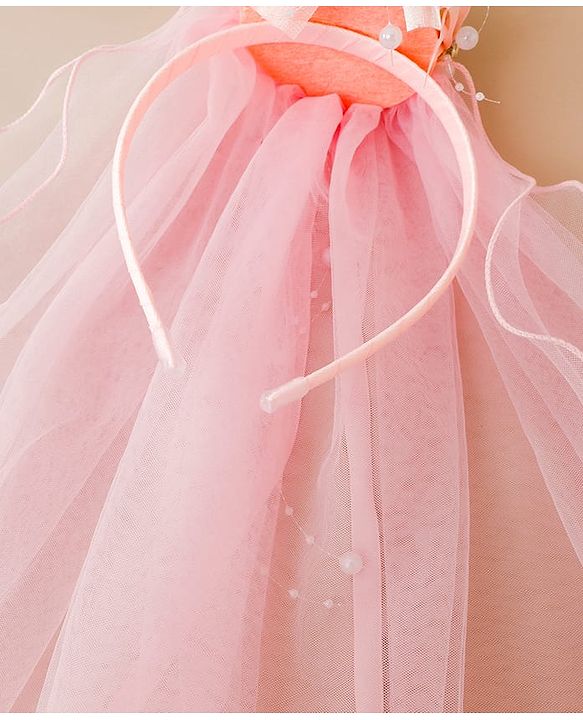 Babyhug Hair Bands With Applique Free Size-Pink