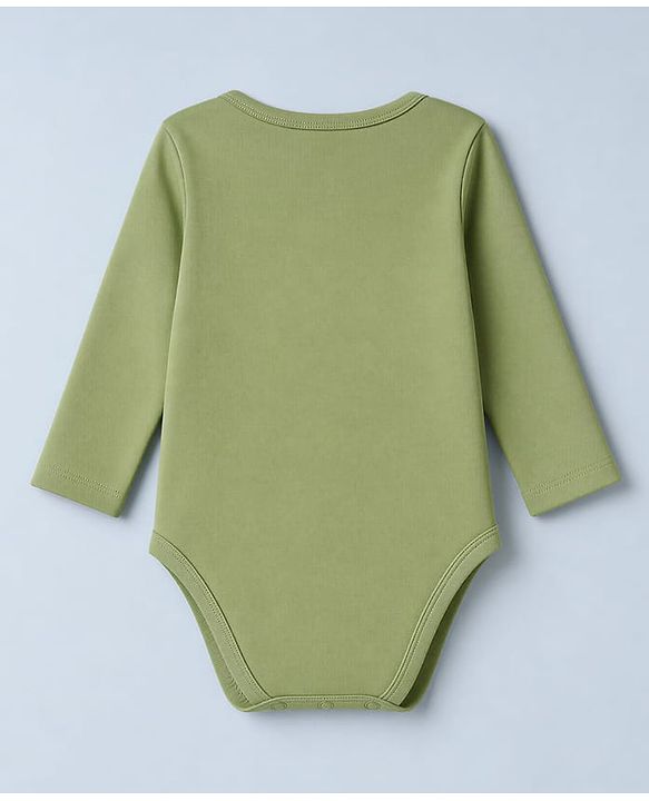 Babyhug 100% Cotton Interlock Knit Full Sleeves Striped Onesies With Boat Print Pack of 3 - White & Green
