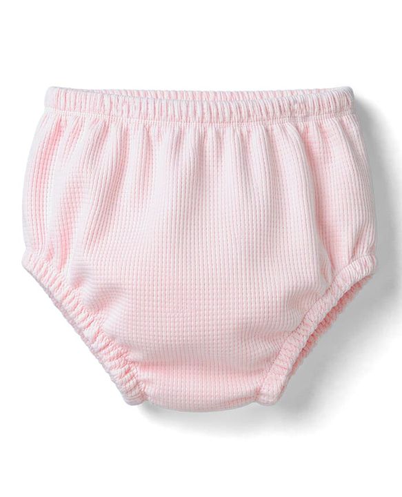 Babyhug Cotton Knit Frocks with Bloomer Half Sleeves Peter Pan Collar Pink  0-3 Months