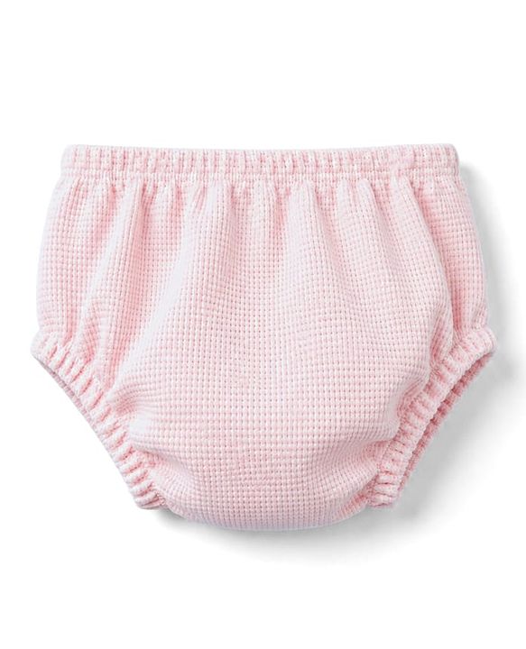 Babyhug Cotton Knit Frocks with Bloomer Half Sleeves Peter Pan Collar Pink  0-3 Months