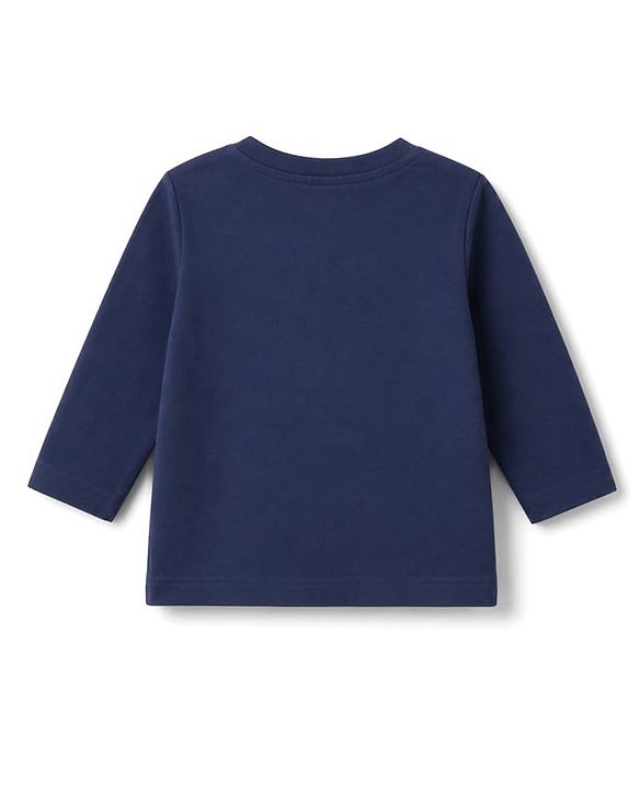 Babyhug Cotton Knit Full Sleeves Lion Printed T-Shirt & Pyjama Night Suit with Glow In Dark Effect - Navy