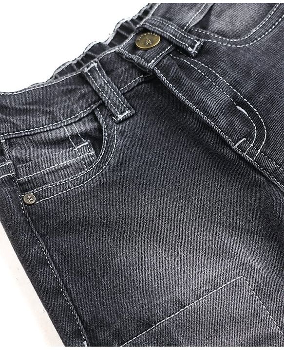 Pine Kids Denim Full Length Washed Jeans - Black