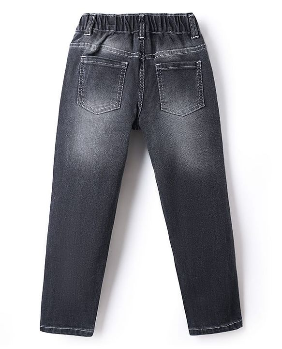 Pine Kids Denim Full Length Washed Jeans - Black