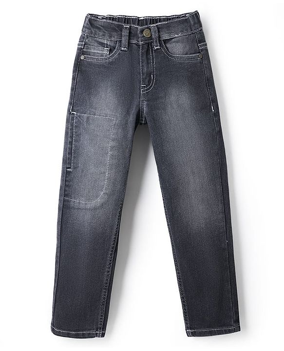 Pine Kids Denim Full Length Washed Jeans - Black