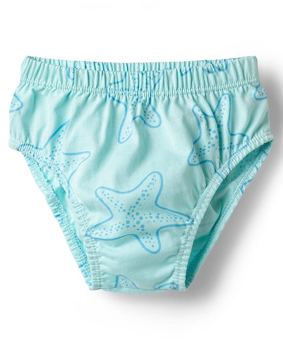 Babyhug 100% Cotton Knit Striped & Sea Life Printed Briefs Pack Of 3 - Multicolor
