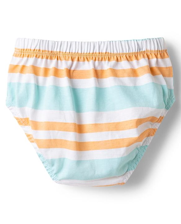 Babyhug 100% Cotton Knit Striped & Sea Life Printed Briefs Pack Of 3 - Multicolor