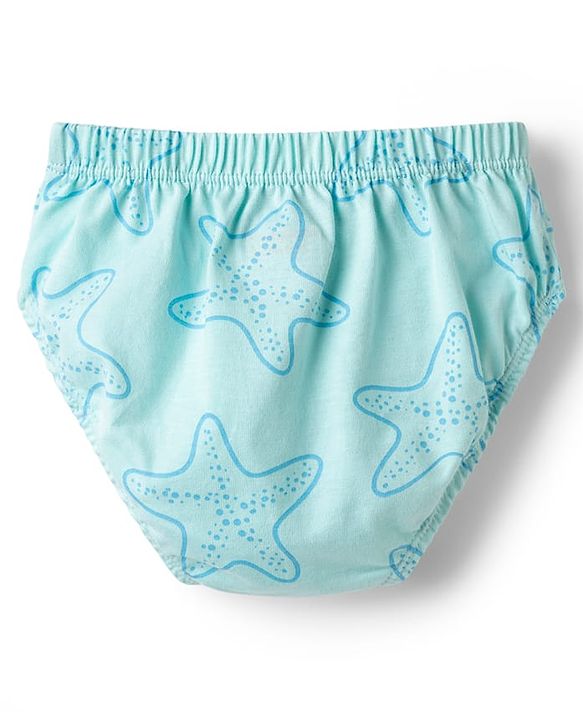 Babyhug 100% Cotton Knit Striped & Sea Life Printed Briefs Pack Of 3 - Multicolor