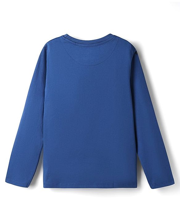 Pine Kids Single Jersey Knit Full Sleeves Star Wars Printed T-Shirt & Pyjama Night Suit- Blue